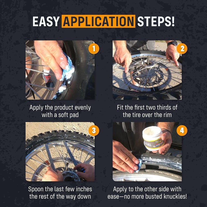 Pro Bud's Tire Changing Paste - Peerless Lubrication Tire Mounting Paste for Quick Changes and a Secure Fit - Slip-Resistant for Mounting Tires - 8 oz. - Image 4